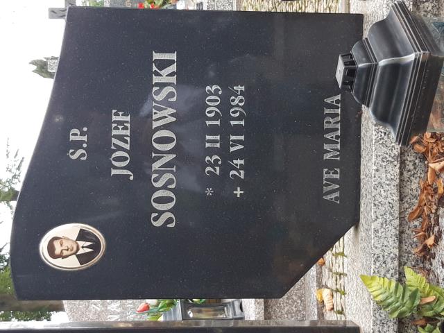 Grób JÓZEFA SOSNOWSKA