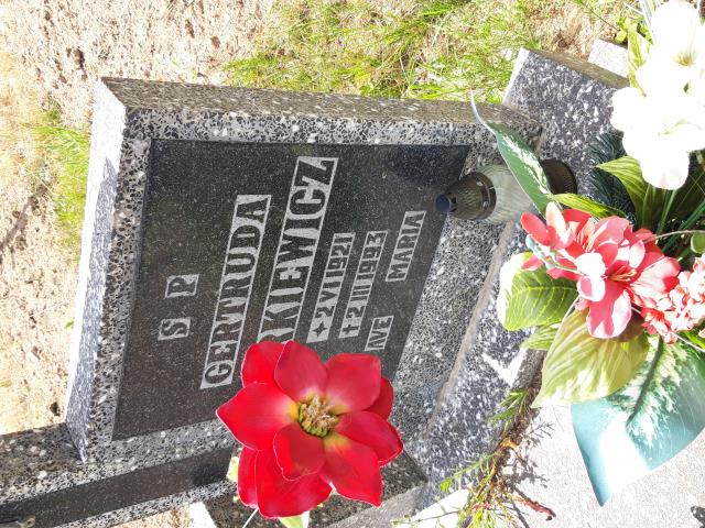 Grób GERTRUDA GÓRKIEWICZ