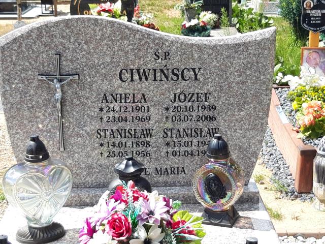 Grób ANIELA CIWIŃSKA