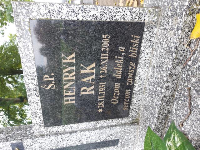 Grób HENRYK RAK