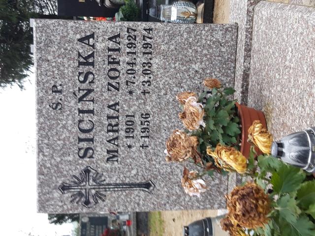 Grób ZOFIA SICIŃSKA